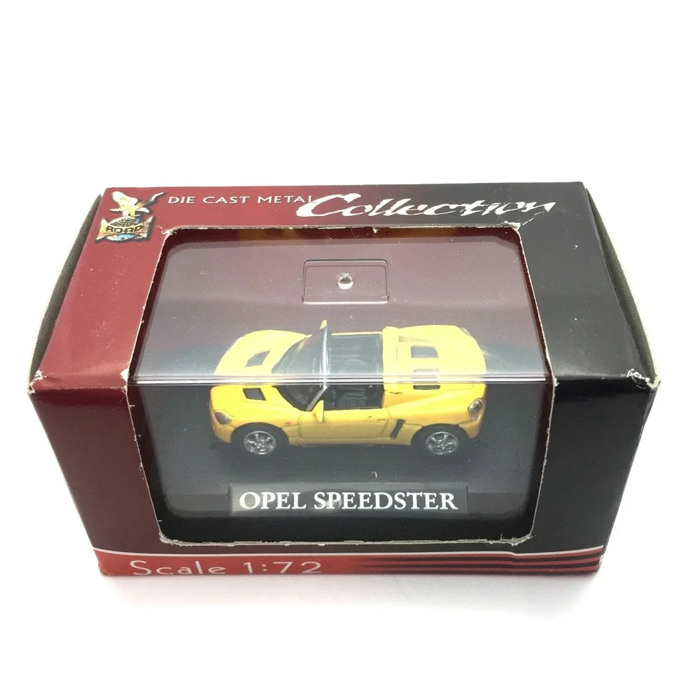 Road Signature Yat Ming Opel Speedster Convertible Car‎ Yellow Die Cast 1/72